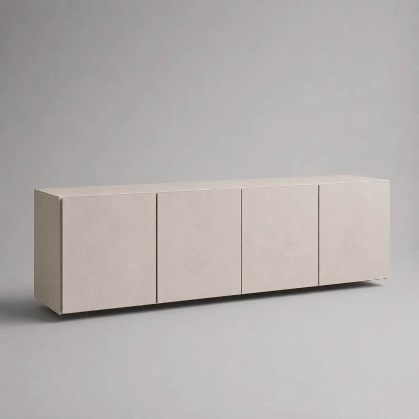 TV-Schrank 4 Türen rechteckig MDF Beige 200x40x50 cm