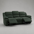 Stahlrahmen Sofa mit Liegefunktion Dunkelgrün Polyester