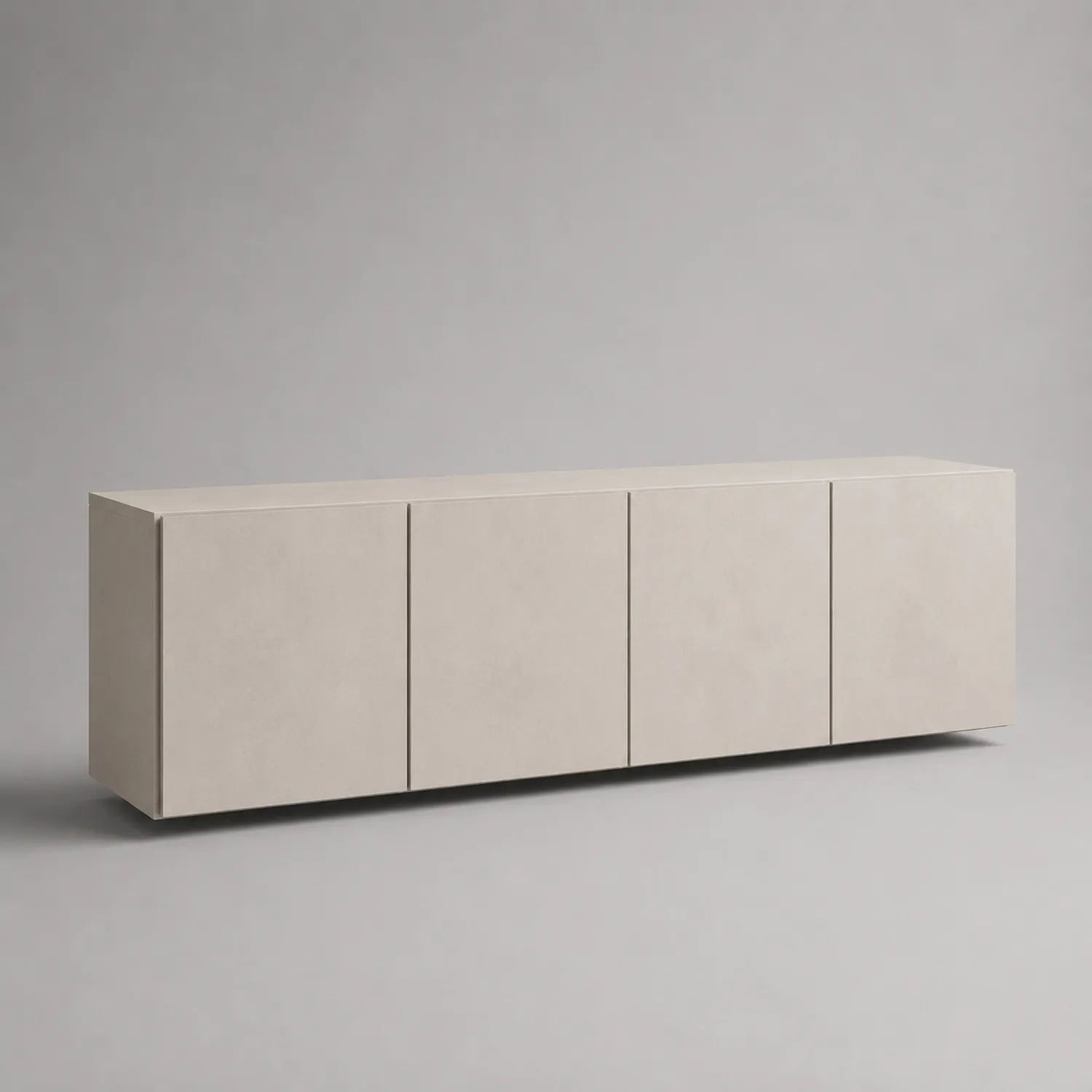 TV-Schrank 4 Türen rechteckig MDF Beige 200x40x50 cm