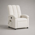 Polyester Relaxsessel mit elektrischer Verstellung in Beige, 78cm x 85cm x 104cm