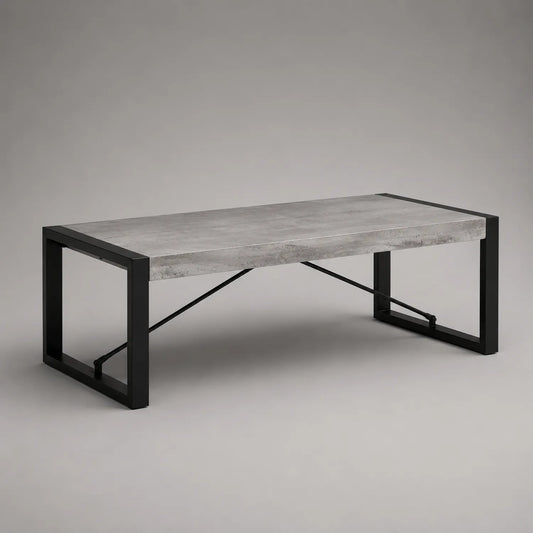 Betontisch mit Metallrahmen 120x60x45cm