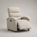 Verstellbarer Relaxsessel aus Stoff Beige