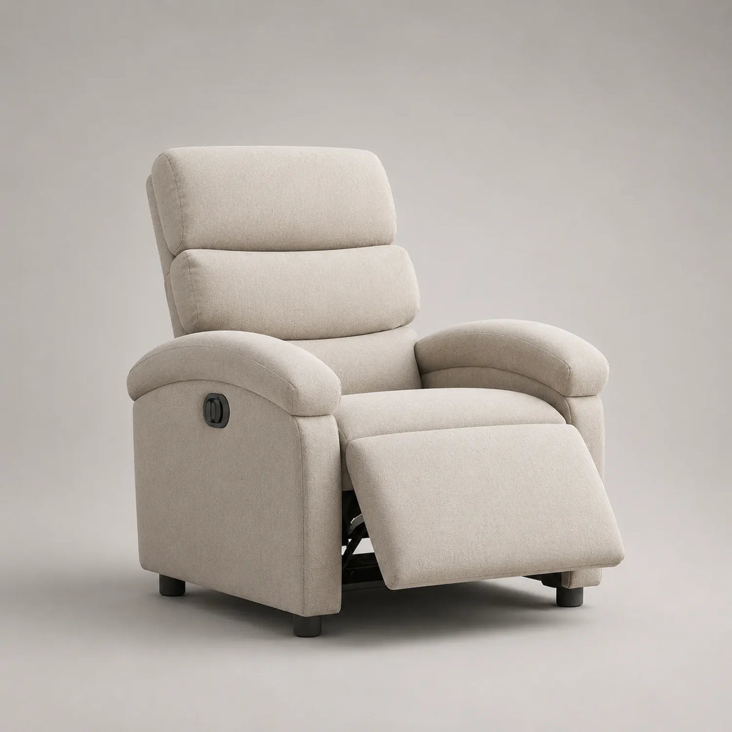 Verstellbarer Relaxsessel aus Stoff Beige