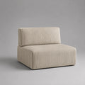 Modulares Sofa 1-Sitzer Cord Beige 80x80x70 cm
