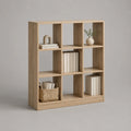 Holz Bücherregal mit 9 Fächern 119x89x29 cm