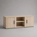 TV-Schrank aus Eichenholz mit 2 Türen, 120x40x45cm