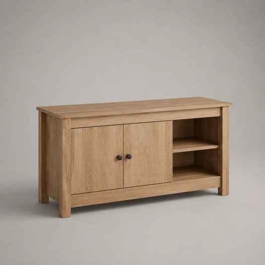 TV-Schrank Holzfaserplatten Eiche Optik 120 cm