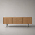 Eichenholz TV-Schrank mit Riffeloptik, 180 cm